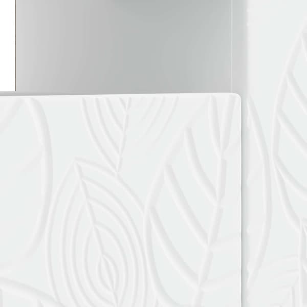 LED TV-skåp Vit Konstruerat trä