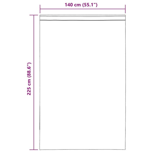 Voile gardiner med öglor 2 st mörkgrå 140x225 cm