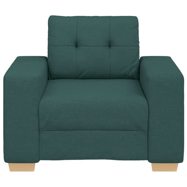 Soffa mörkgrön 100x78x80 cm tyg