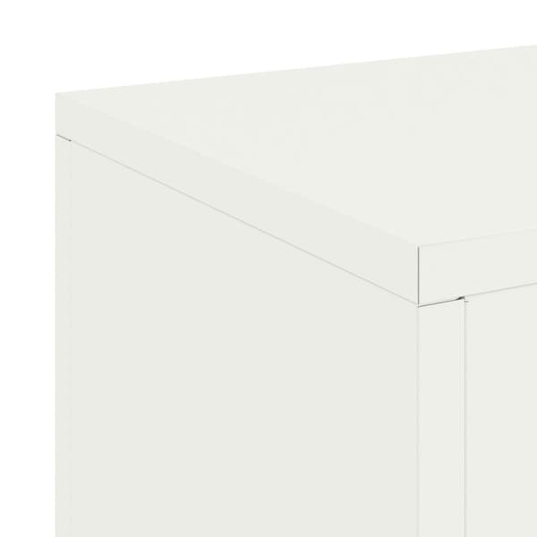 Växtställ 2 pcs Vit 24 x 24 x 35 cm Stål