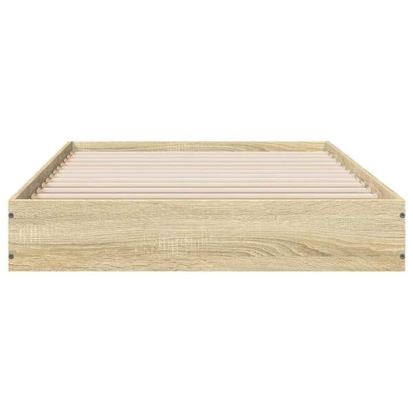 Golvsängsram Sonoma-ek 80 x 200 cm Konstruerat trä