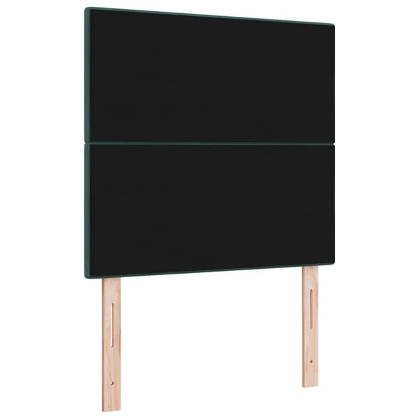 Huvudgavel Mörkgrön 100 cm Sammet