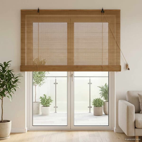 Rullgardin Brun 130 x 220 cm Bambu
