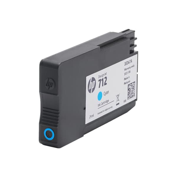 HP 712 - 3-pack - cyan - original - DesignJet - bläckpatron