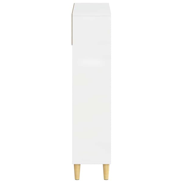 Skoskåp DELFT 78 x 24 x 103 cm Konstruerat trä Vit högglans