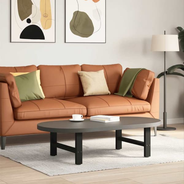 Soffbordsben svarta 2 st 60x(30-31) cm stål