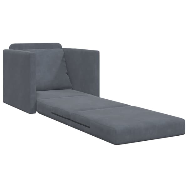 Soffsäng Mörkgrå 74 x 77 x 81 cm Sammet