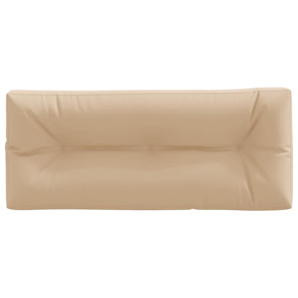 Pallryggkudde VIANEN 100% Polyester Sand 120 x 60 x 12 cm