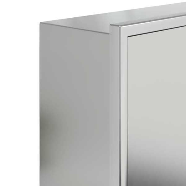 Duschnisch borstad silver 32x32x9 cm rostfritt stål