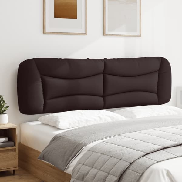 Headboard Cushion "Hvar" Dark Brown 180 cm Fabric