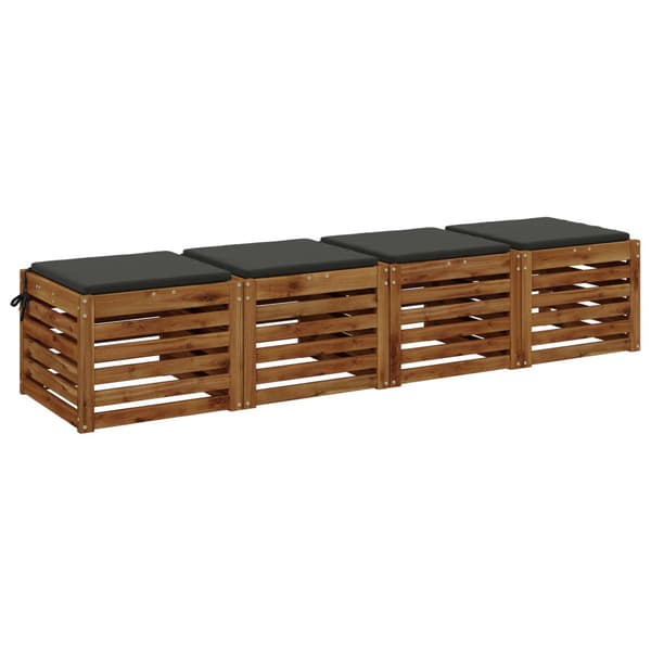 4-delade Sittdynor SOEST 4 st 100% Polyester Antracit