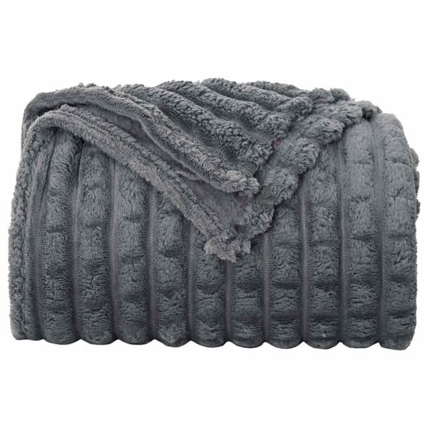 Kastfilt Mörkgrå 150 x 130 cm Fleece
