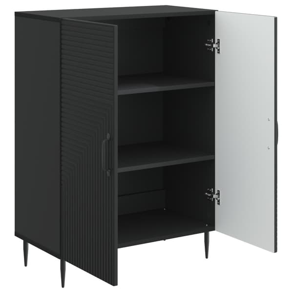 Sideboard Svart 66 x 34,5 x 89,5 cm Konstruerat trä
