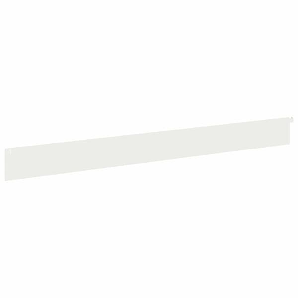 Kant för gräsmatta 10 pcs 102 x 10 x 4 cm Stål Vit