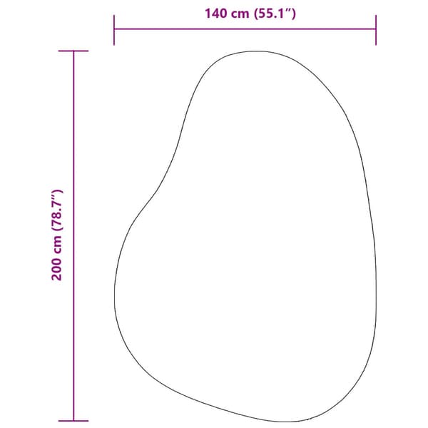 Områdesmattor HUARTE Antracit 140 x 200 cm Polyester