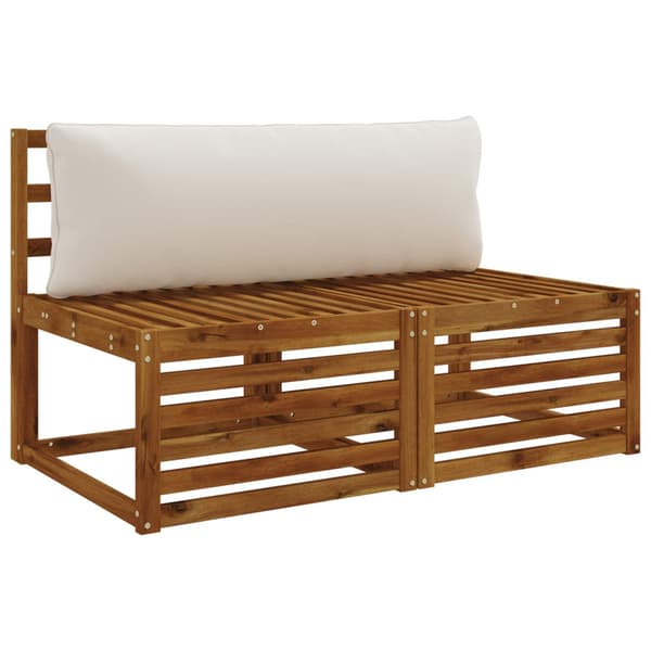 1-delad ryggkudde PUTTEN 100% Polyester Vit 120 x 40 x 15 cm
