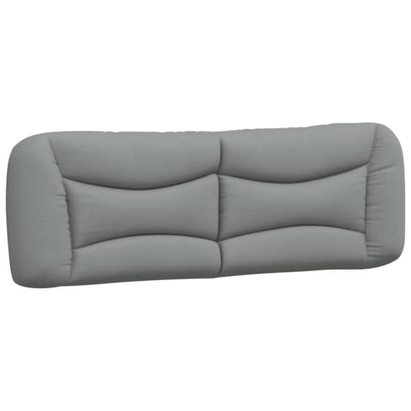 Bed Frame without Mattress "Hvar" Light Grey 160x200 cm Fabric