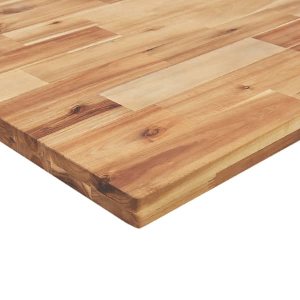 Arbetsbänk 100x60x(73-99,5) cm massiv akacia rektangulär