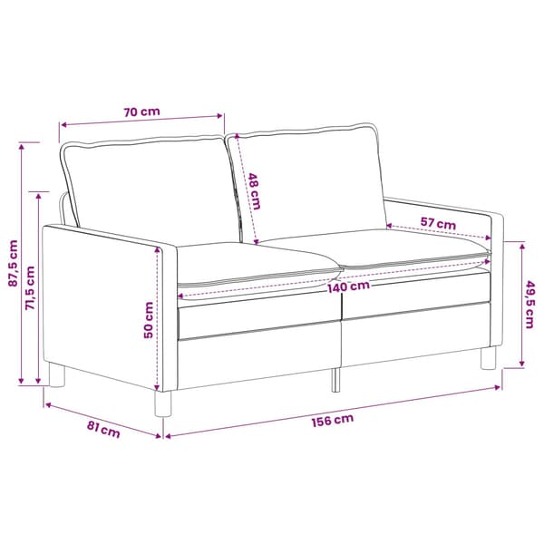 Soffa Grön 156 x 81 x 87,5 cm Polyester