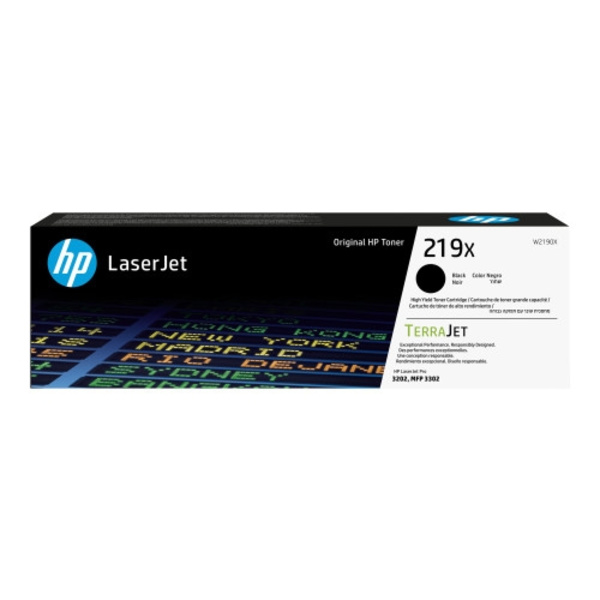 HP 219X - Lång livslängd - svart - original - LaserJet - tonerkassett (W2190X)
