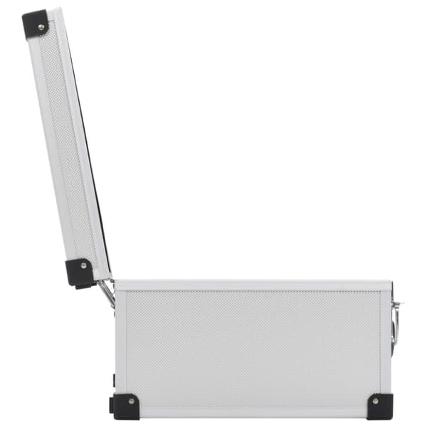 CD-väska för 40 cd-skivor aluminium ABS silver