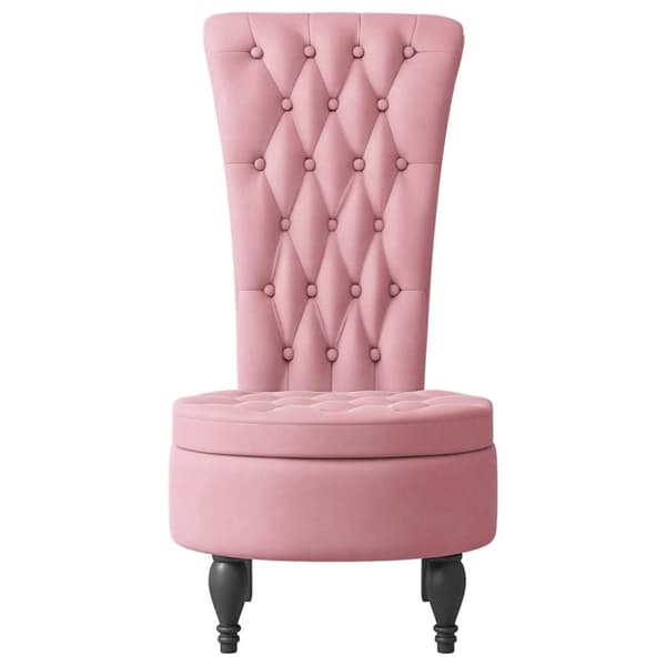HögRyggstol Rosa 56,5 x 70 x 110 cm Sammet