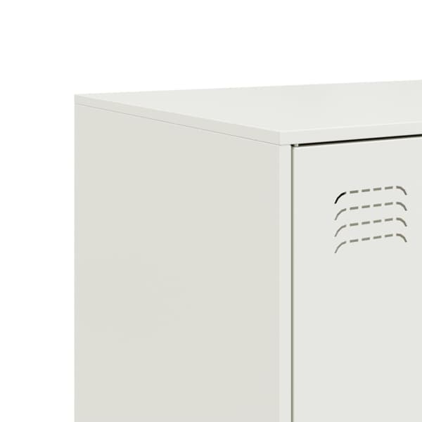 Skänk vit 99x39x73 cm stål