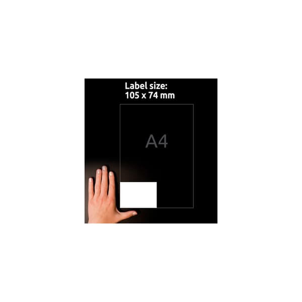 Etikett AVERY 105x74mm 800/fp