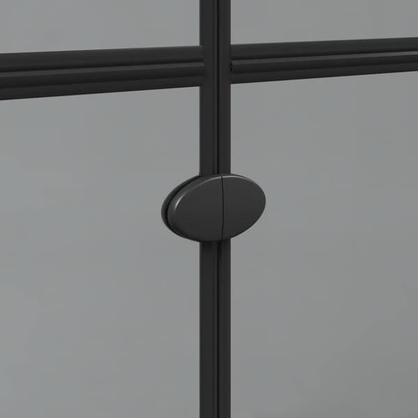Walk-In duschvägg Svart 120 x 6,5 x 190 cm