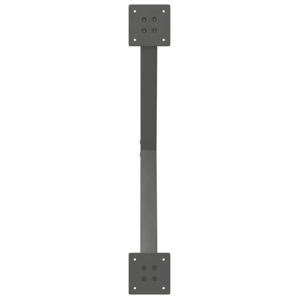Soffbordsben X-formade 2 st antracit 70x(30-31) cm stål
