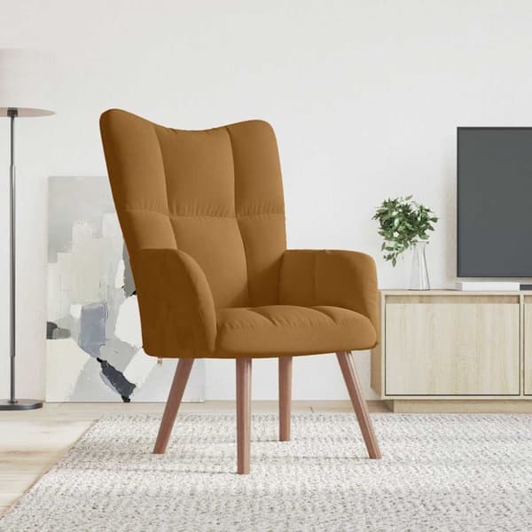 Vilstol brun sammet