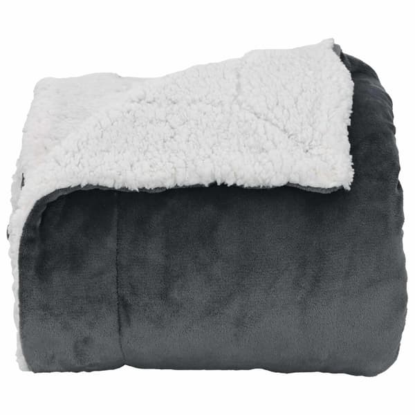Kastfilt Mörkgrå 240 x 270 cm Fleece