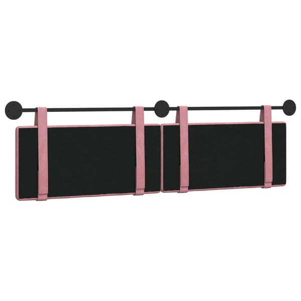 Hängande Huvudgavel Rosa Sammet