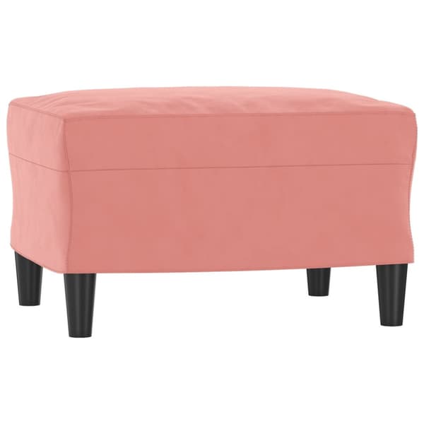 Fotpall rosa 60x50x41 cm sammet