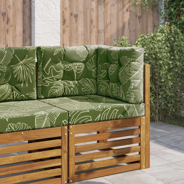Utomhus Soffa Kudde 3 pcs Bladdesign Polyester