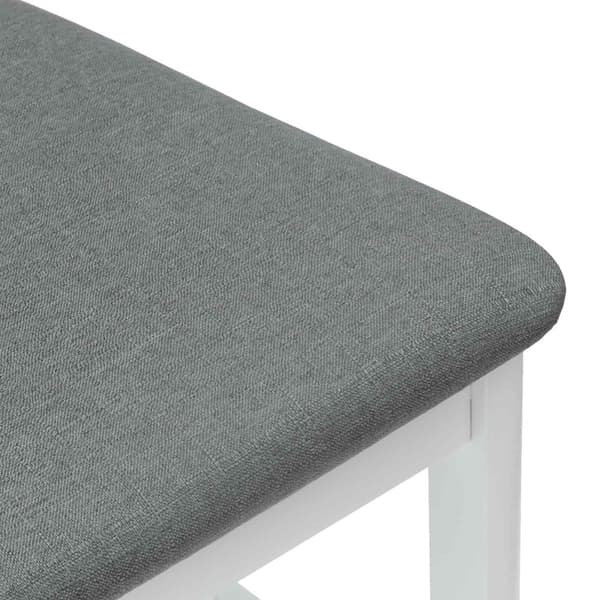 Matstolar 2 pcs Vit 48 x 49 x 95 cm Massiv Gummiträ