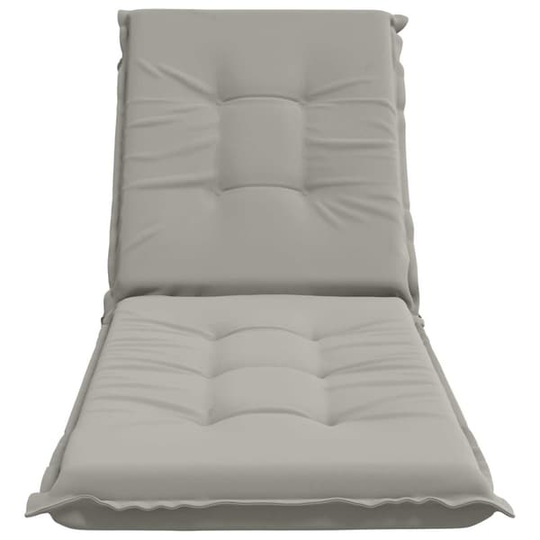 Solstol Kudde GEMERT 100% Polyester Grå 190 x 50 x 9 cm