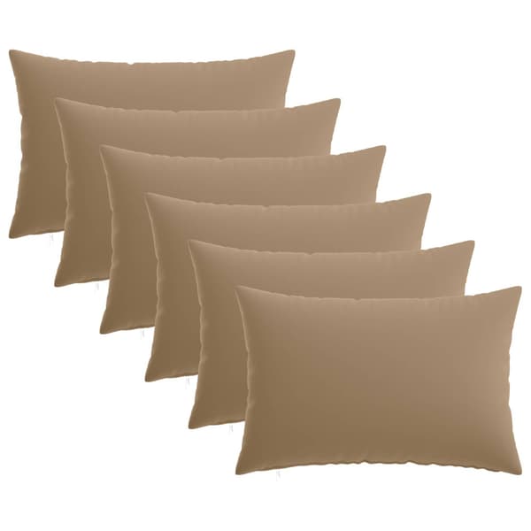 Kudde med kudde HEERLEN 6 st Taupe Polyester