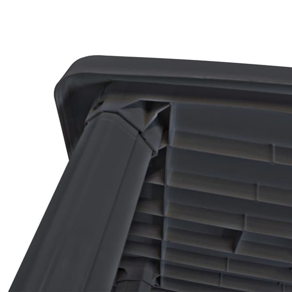 Trädgårdsbord antracit 101x68x72 cm plast