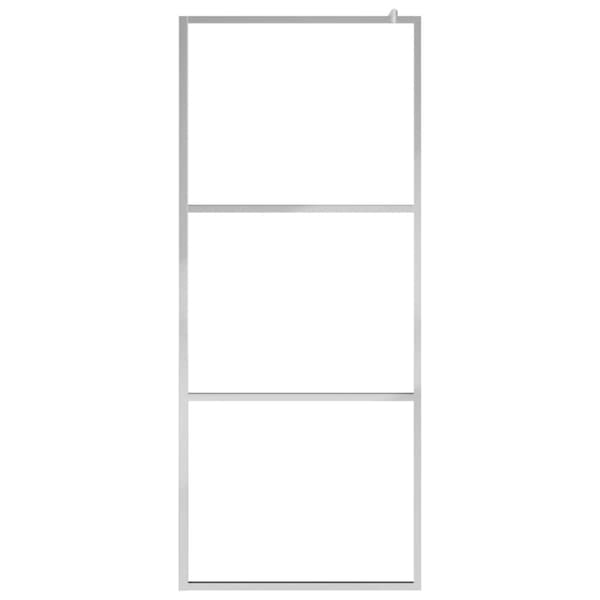 Duschvägg med helfrostat ESG-glas 100x195 cm