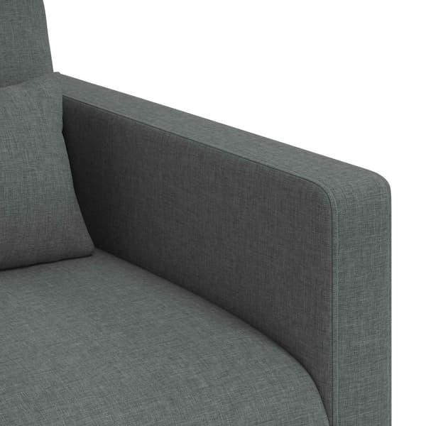 Soffset 2 pcs Mörkgrå 198 x 78 x 80 cm tyg