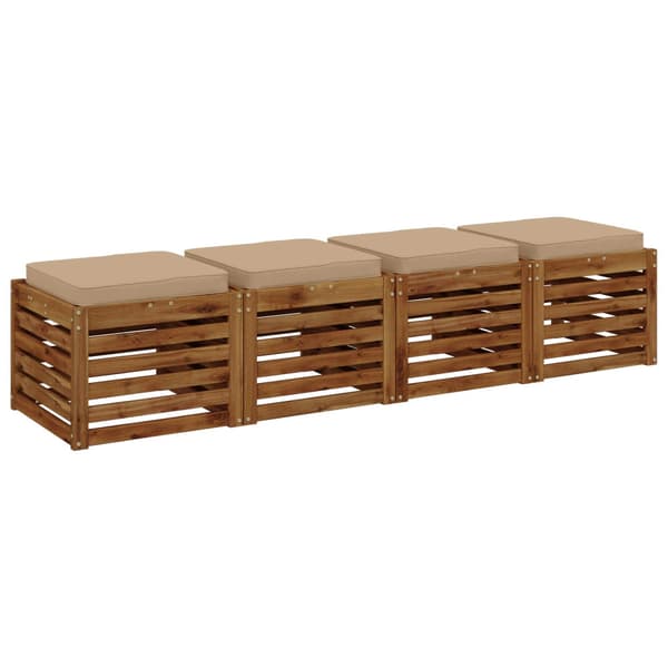 4-delade Sittdynor VUGHT 4 st 100% Polyester Sand