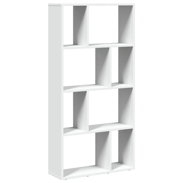 Bokhylla vit 60x20x120,5 cm konstruerat trä