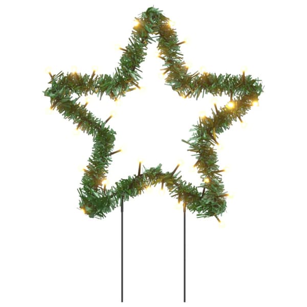 Julstjärna 3 st med spett 50 LEDs 29 cm