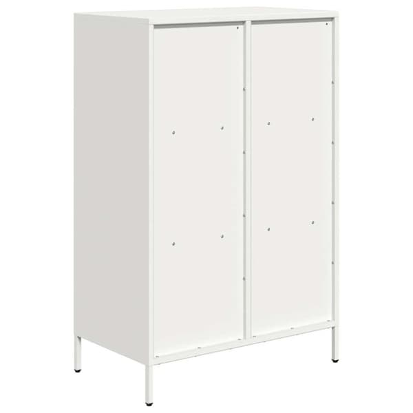 Högskåp vit 68x39x103,5 cm stål