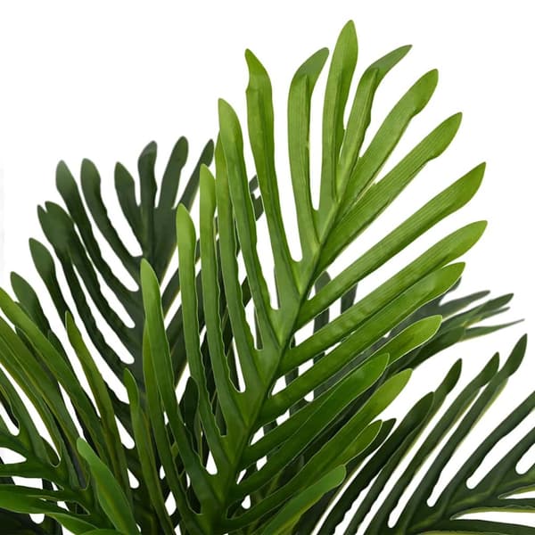 Konstgjord palmväxt 9 blad 70 cm grön