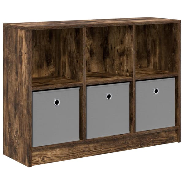 Sideboard med låda Rökt ek 88,5 x 27,5 x 63,5 cm