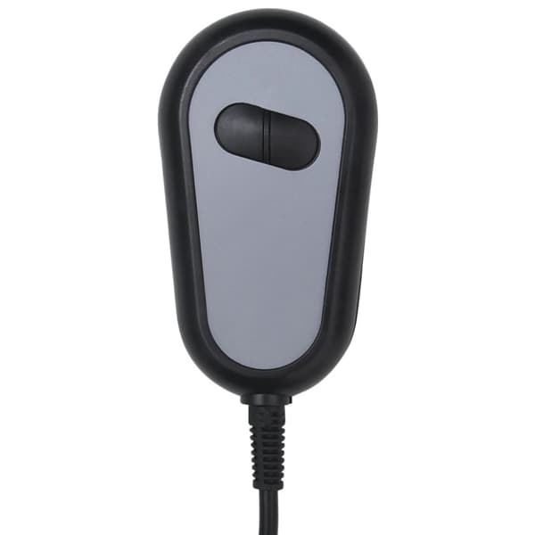 Elektrisk reclinerfåtölj mörkgrå tyg
