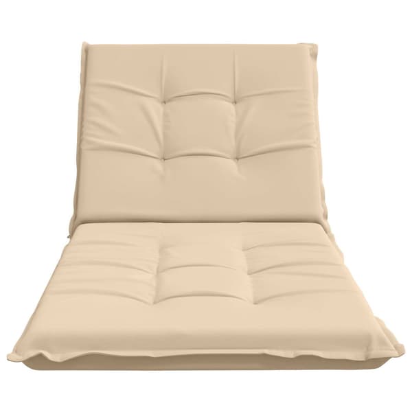 Solstol Kudde GEMERT 100% Polyester Gräddvit 190 x 80 x 9 cm