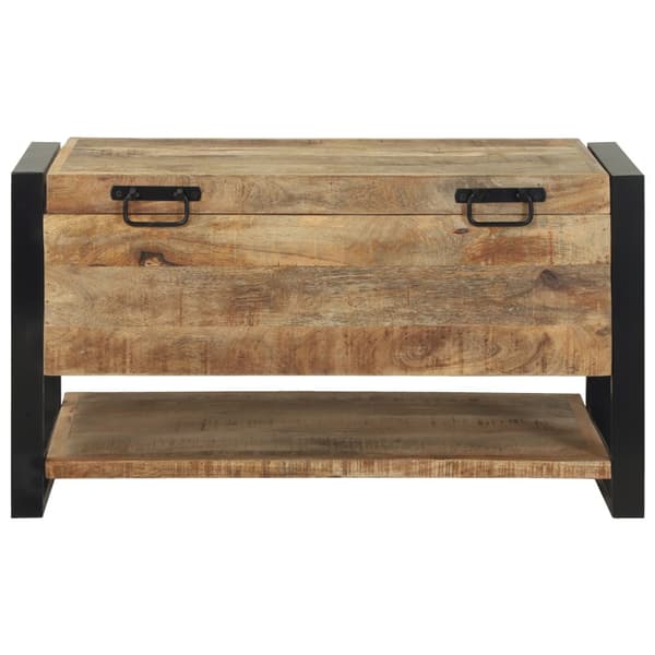Förvaringslåda Brun 80 x 35 x 45 cm Massivt Mangoträ
